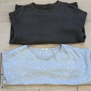 John Galt for PacSun 2-Item Sweater Bundle in Olive Green & Heather Gray